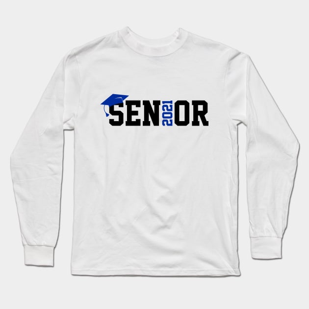 Senior 2021 T-Shirt Long Sleeve T-Shirt by Hobbybox